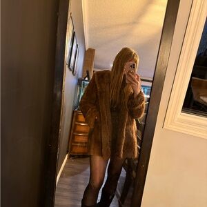 Women's Brown Fur Coat